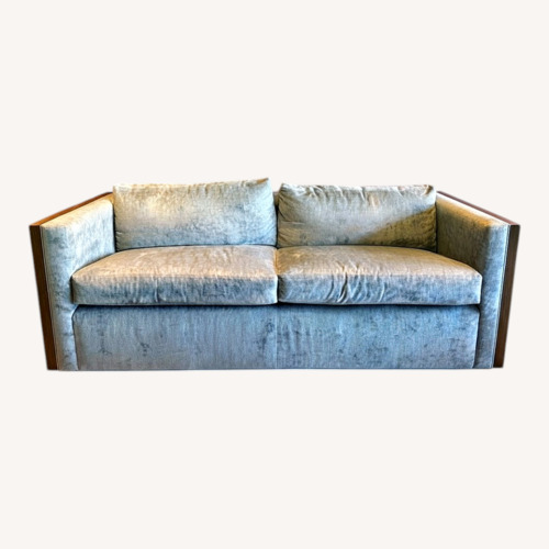 Used Light Blue Fabric/Wood Sleeper Sofa for sale on AptDeco