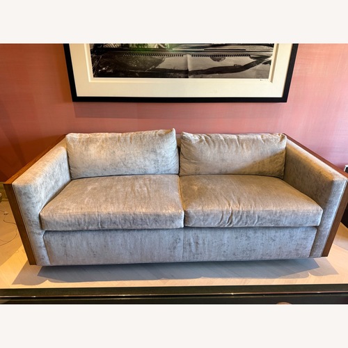 Used Light Blue Fabric/Wood Sleeper Sofa for sale on AptDeco