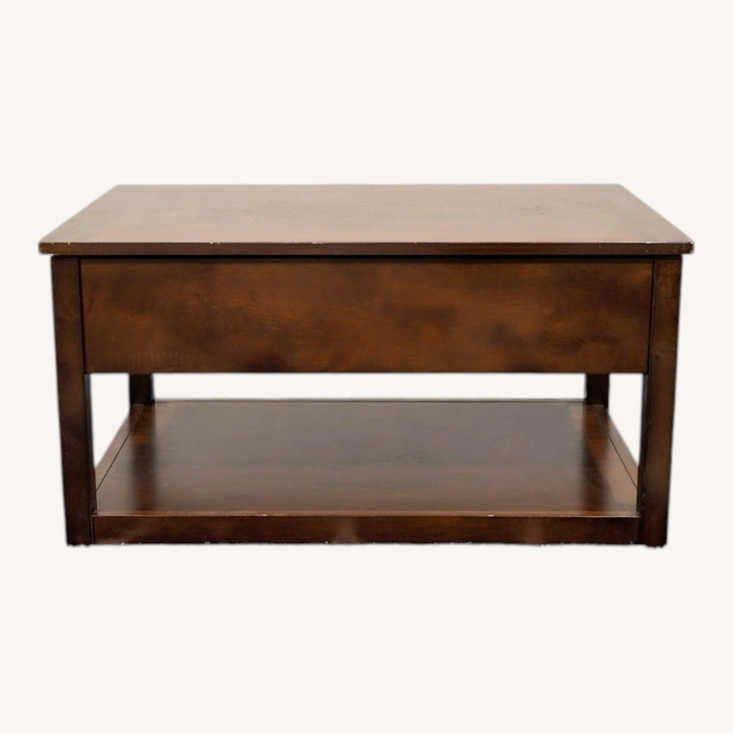 Dark Brown Wood Coffee Table - image-0