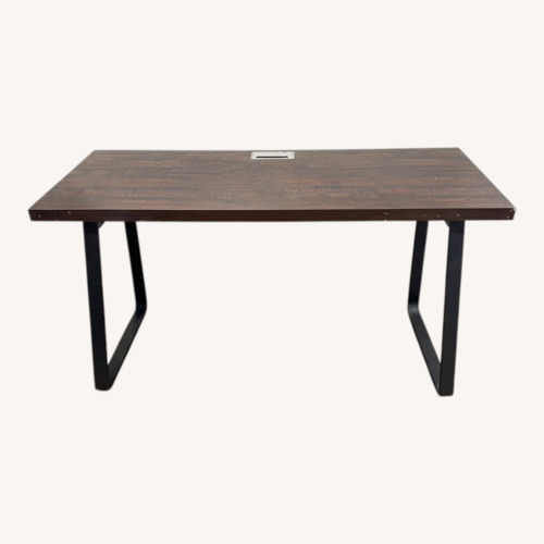 Used Dark Brown Wood Desk for sale on AptDeco