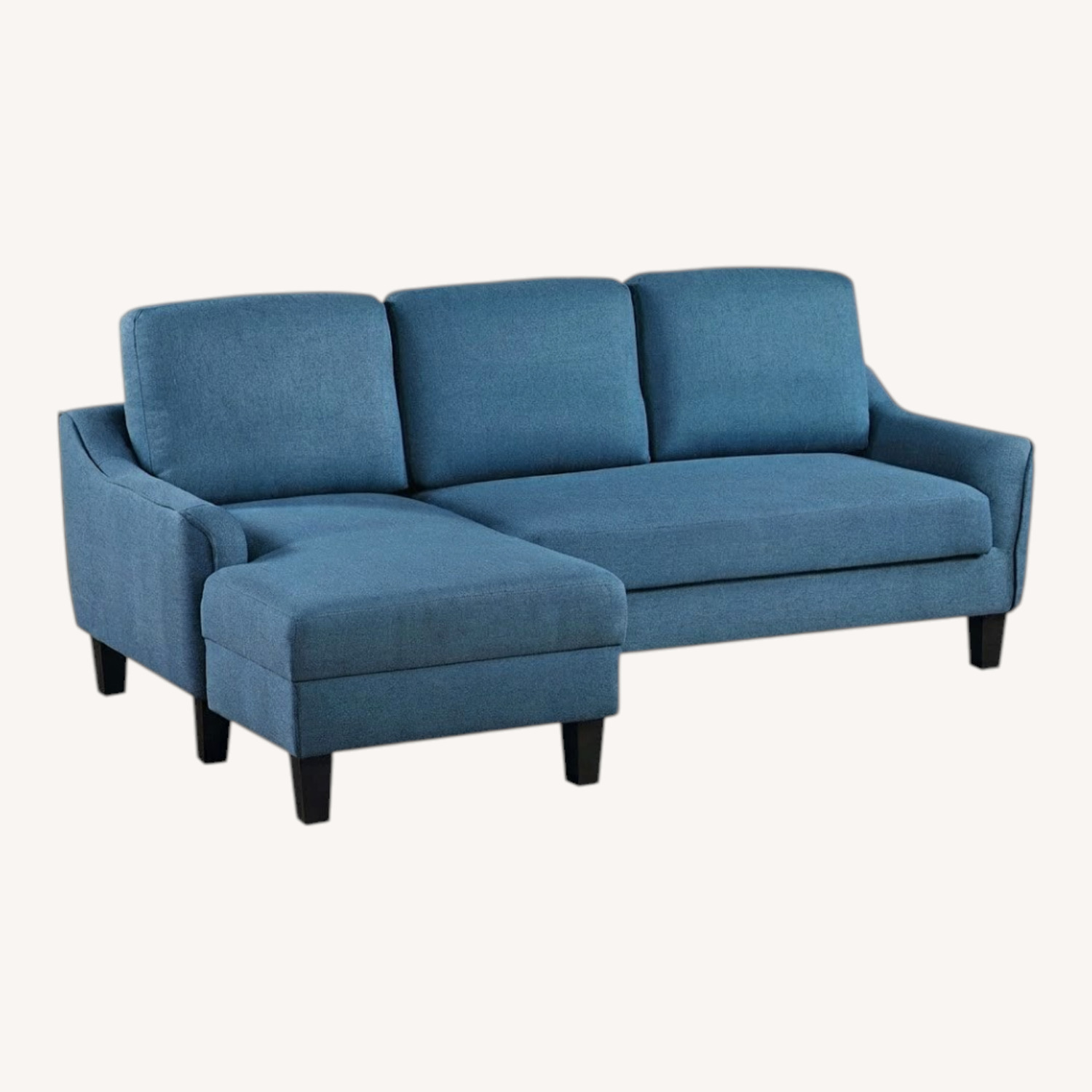 Overstock Lester Chaise Sleeper Sofa (Blue) - image-0