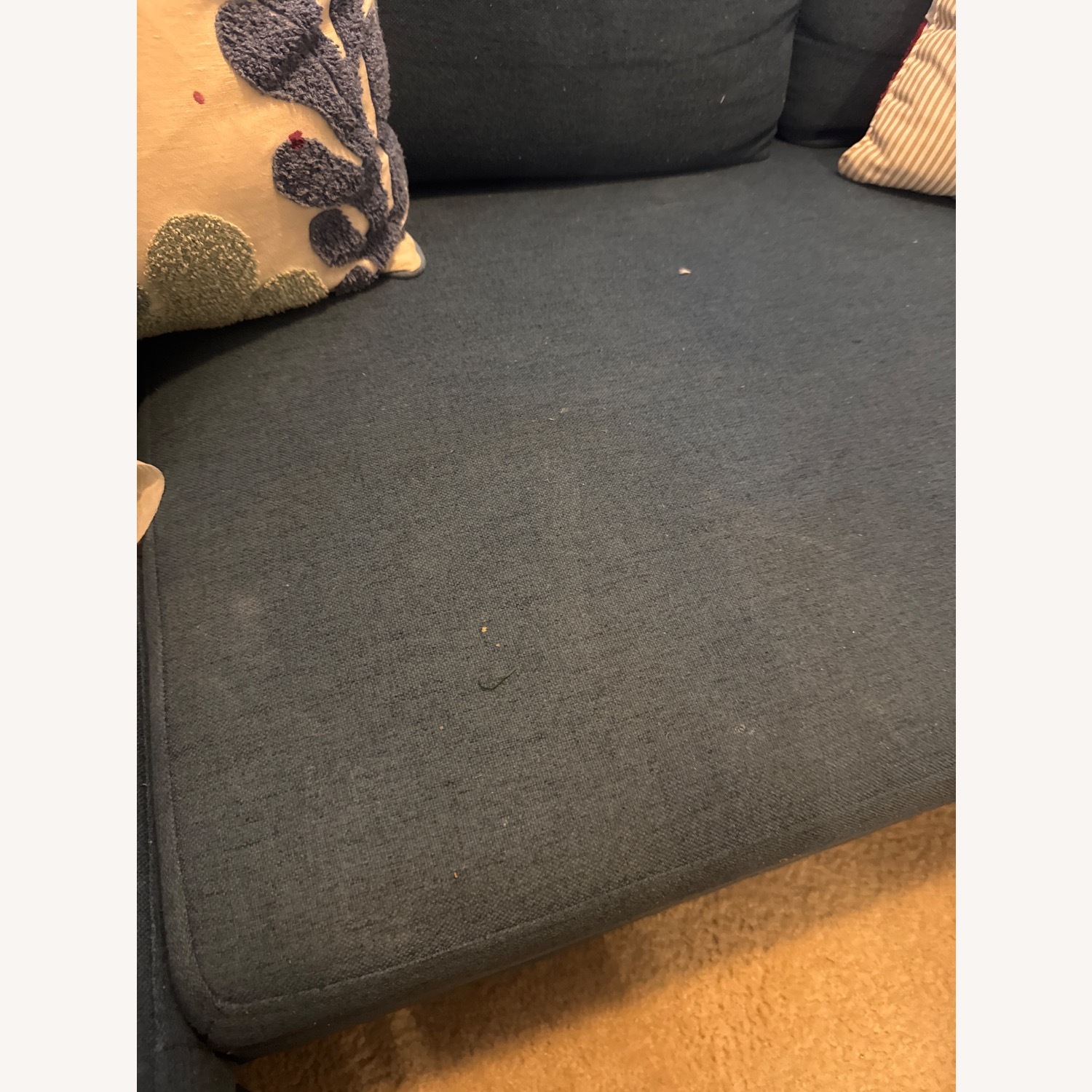 Overstock Lester Chaise Sleeper Sofa (Blue) - image-3