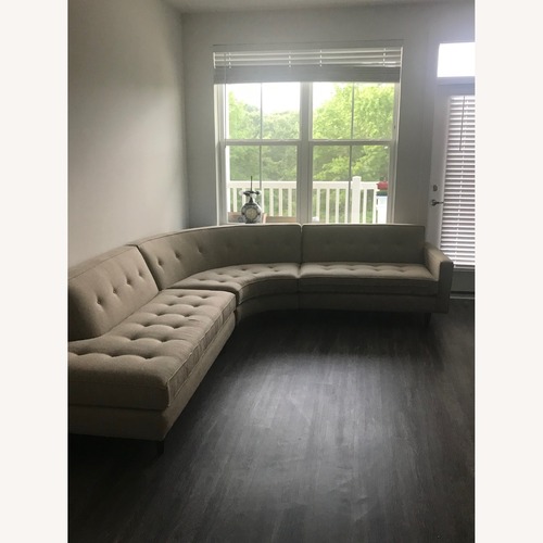 Used Macy's Natural Fabric 3+ Piece Sectional for sale on AptDeco
