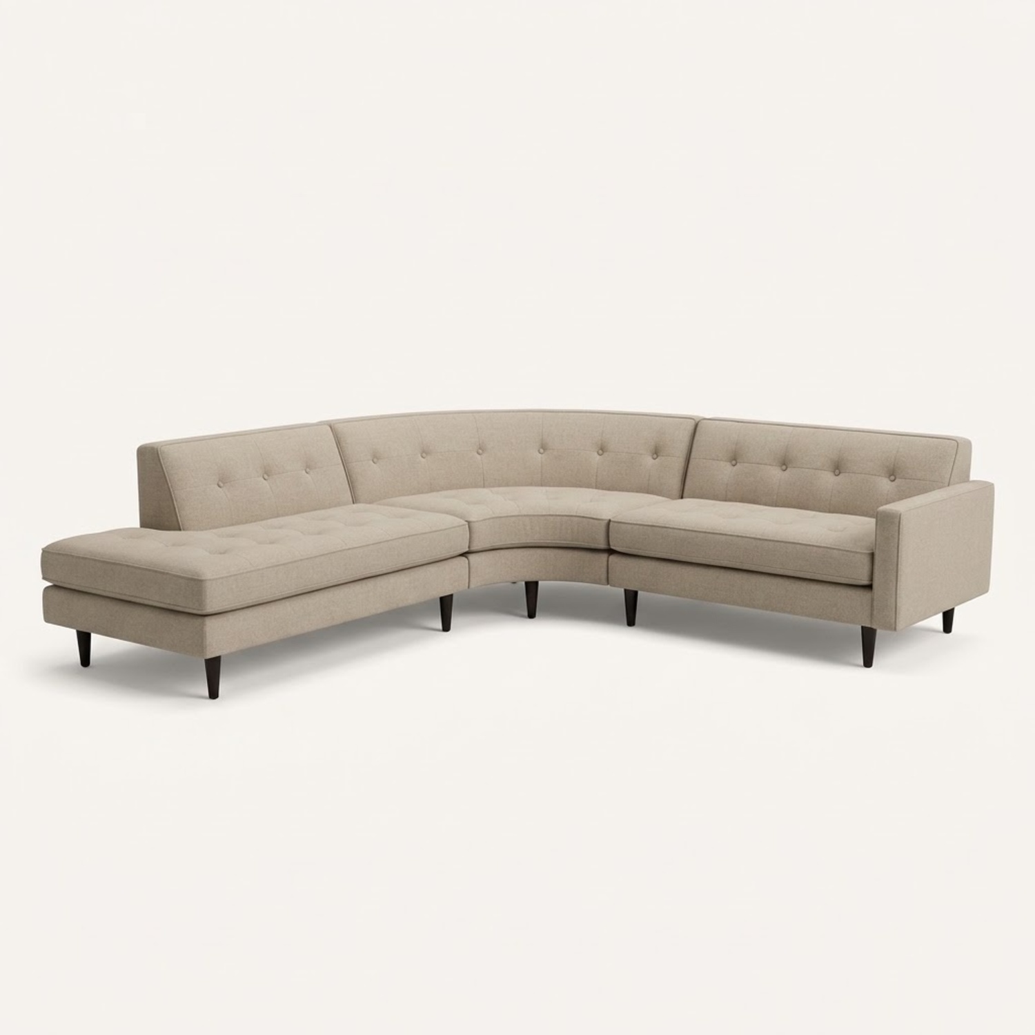 Macy's Natural Fabric 3+ Piece Sectional - image-4