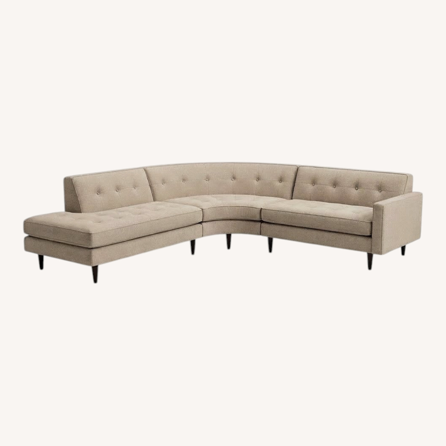Macy's Natural Fabric 3+ Piece Sectional - image-0