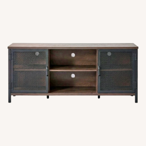 Used Amazon Fatorri Walnut Brown TV Stand for sale on AptDeco