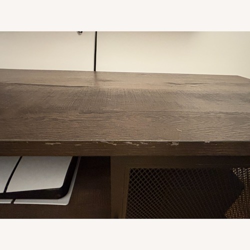 Used Amazon Fatorri Walnut Brown TV Stand for sale on AptDeco