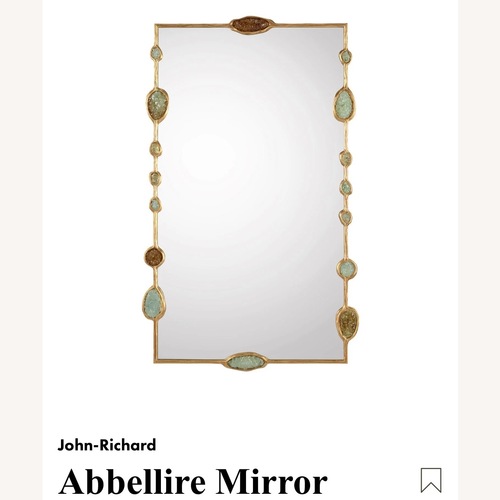 Used John Richard Gold and Colored Glass Mirror for sale on AptDeco