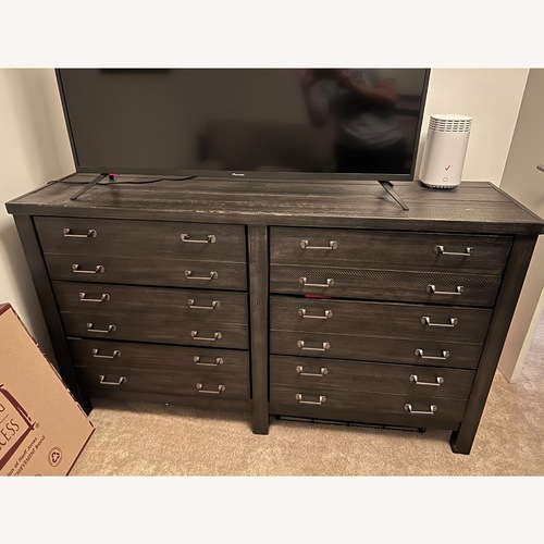 Used Ashley Furniture Baylow Dark Brown Dresser for sale on AptDeco