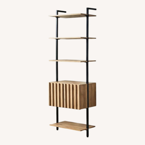 Used Amazon Light Brown Wood Wall Shelf for sale on AptDeco