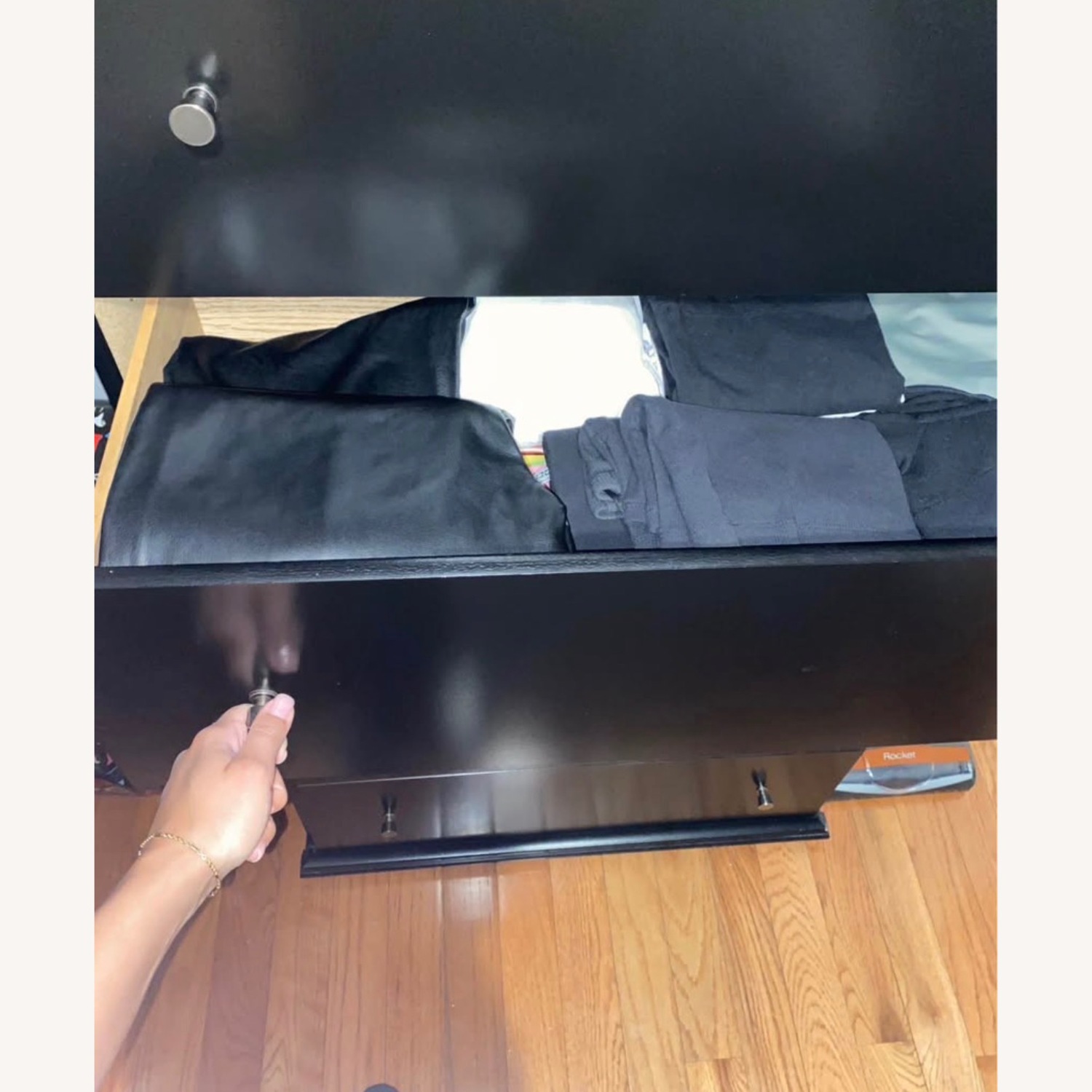 Ashley Furniture Black Wood Dresser - image-6