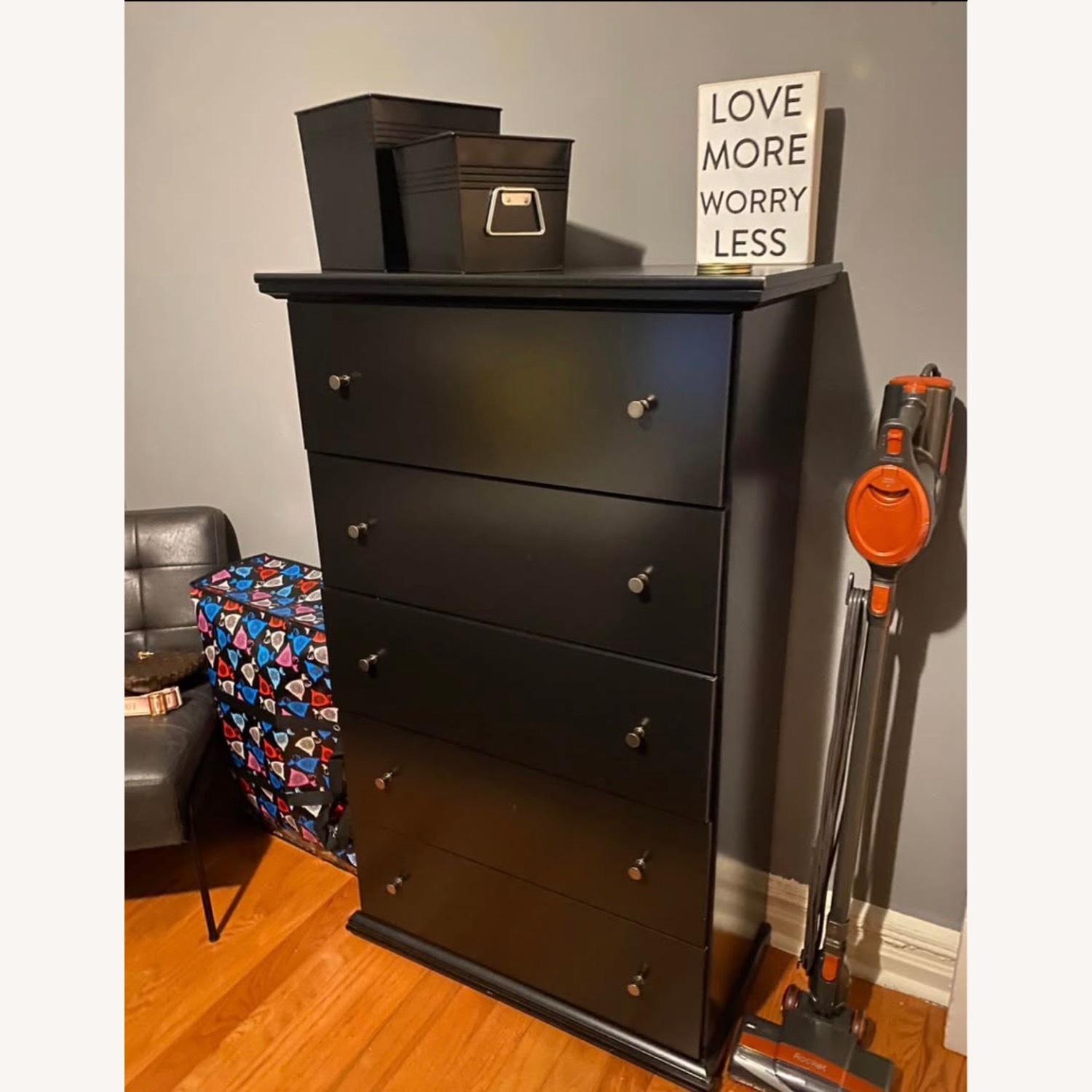 Ashley Furniture Black Wood Dresser - image-5