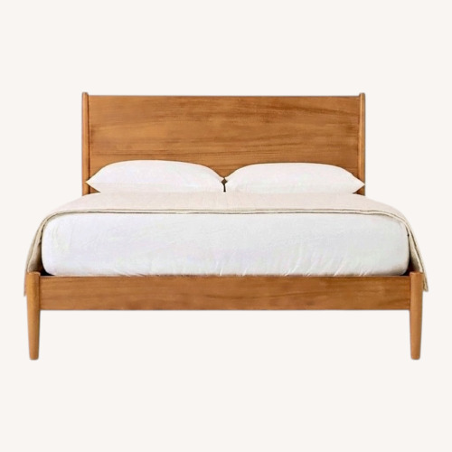 Used West Elm Mid Century Modern Queen Bed for sale on AptDeco