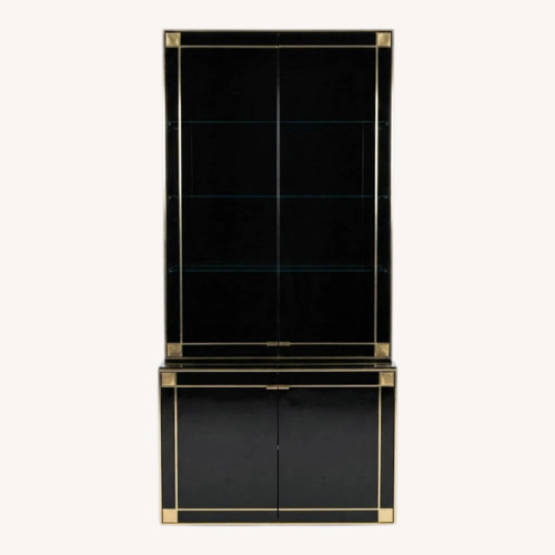 Used Pierre Cardin Black Lacquer Wall Unit for sale on AptDeco