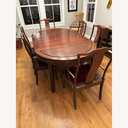 Used Dining Table and 6 Chairs for sale on AptDeco