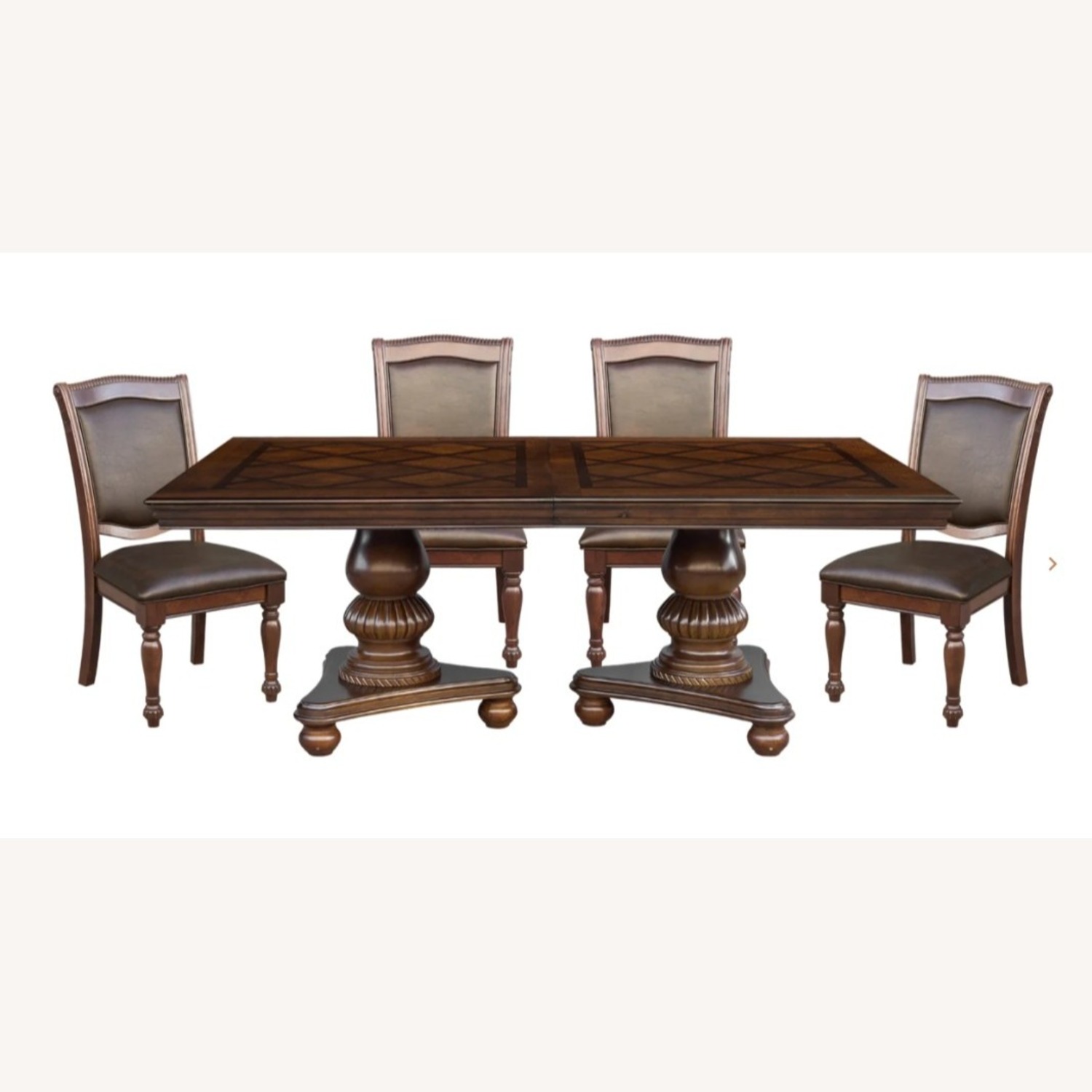 Signature Design Double Pedestal Table Seats 8 - image-1