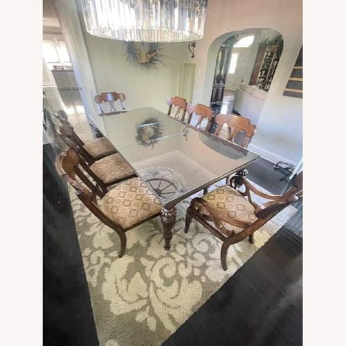 Used Bernhardt Dark Brown Wood Dining Set for sale on AptDeco
