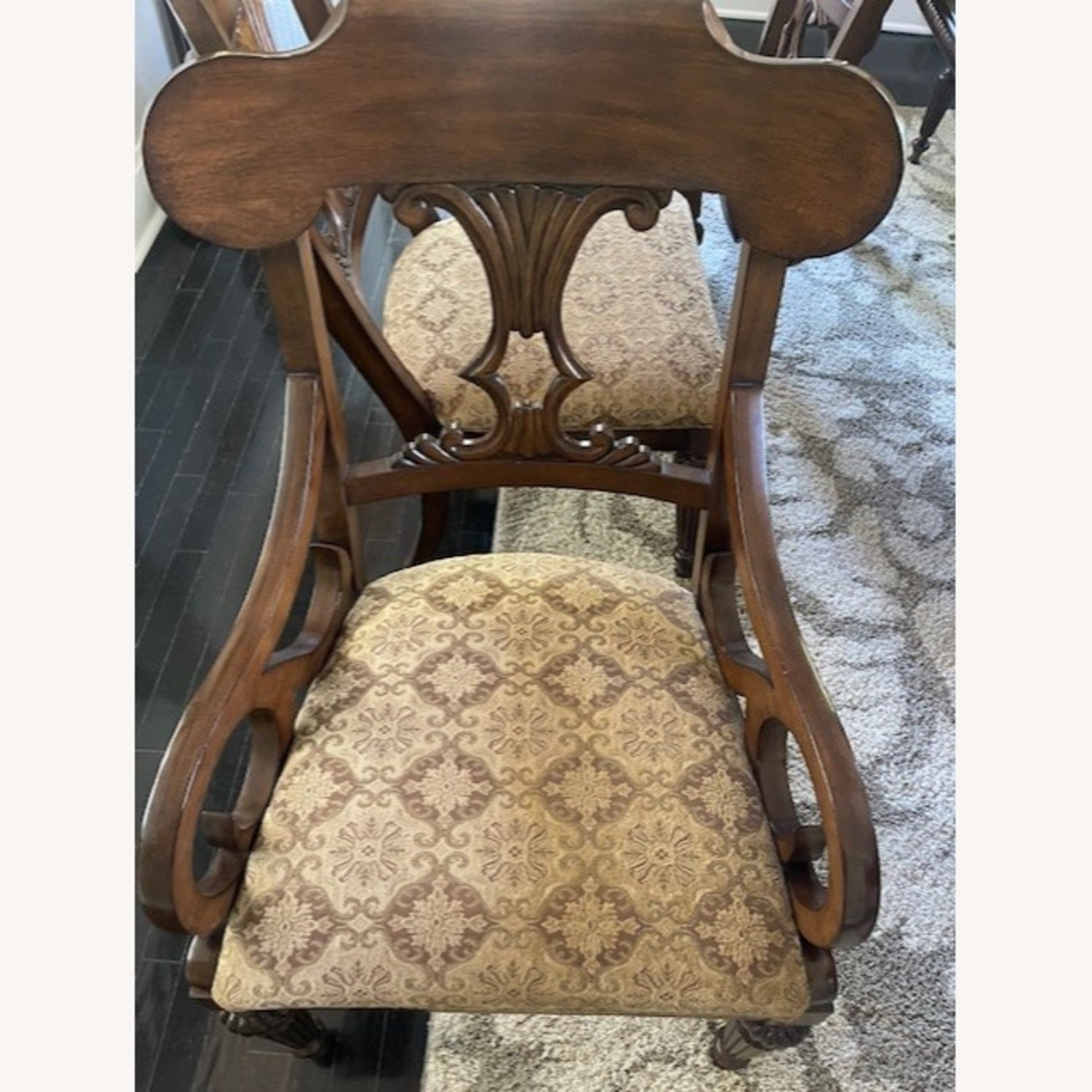 Bernhardt Dark Brown Wood Dining Set - image-3