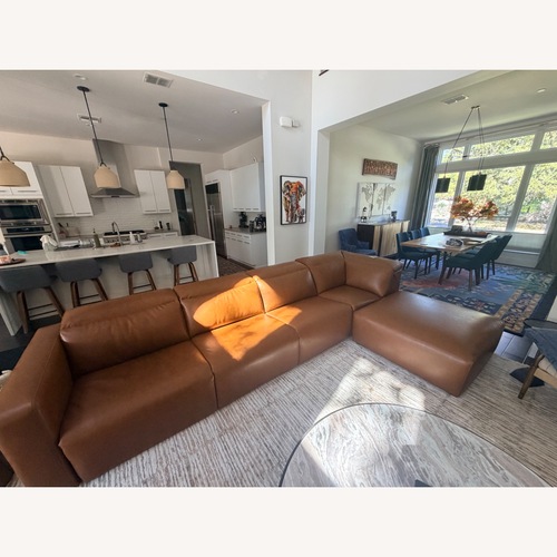 Used West Elm Vegan Leather Leo Modular Sectional  for sale on AptDeco