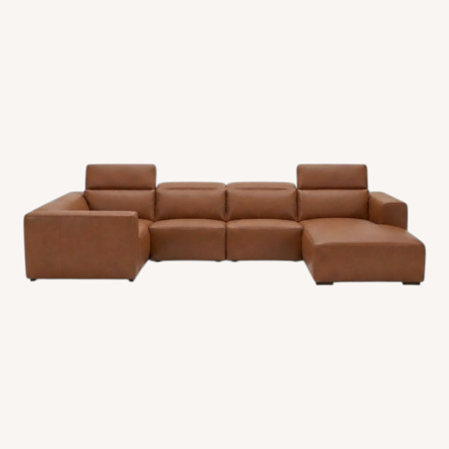 Used West Elm Vegan Leather Leo Modular Sectional  for sale on AptDeco