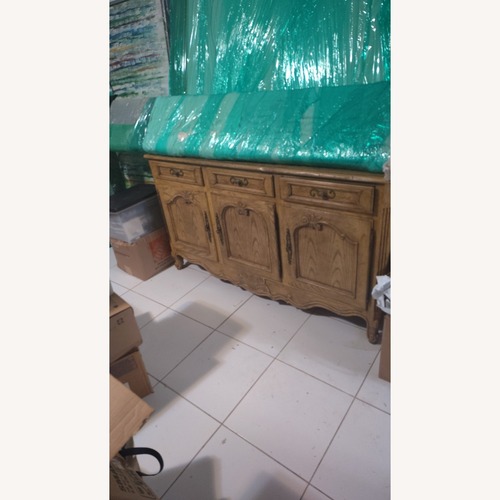 Used Baker Furniture Light Brown Wood Sideboard for sale on AptDeco
