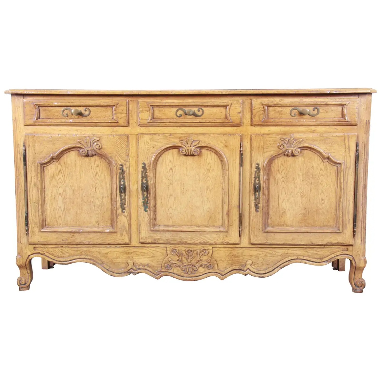 Baker Furniture Light Brown Wood Sideboard - image-4