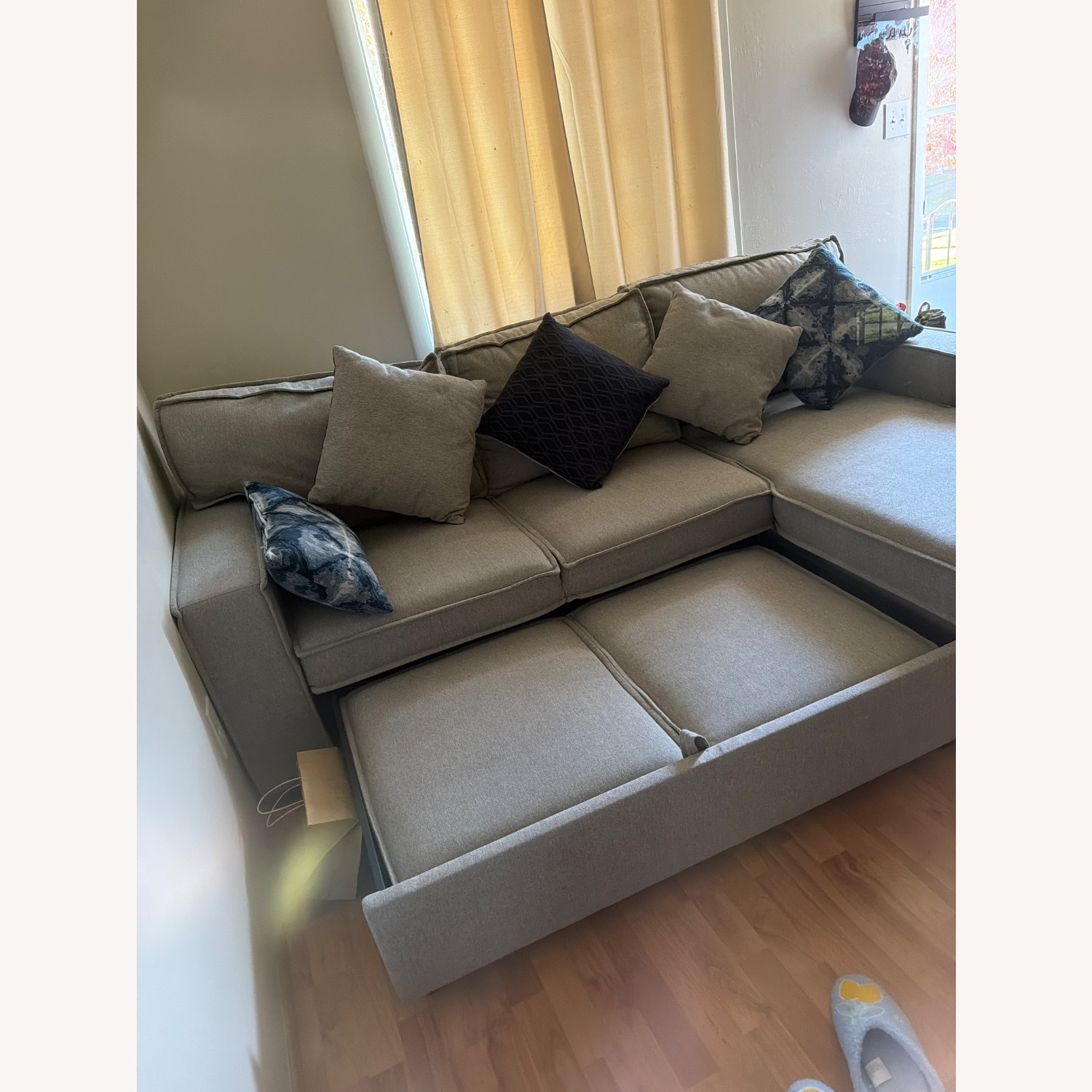 Bob's Discount Furniture Light Gray Sleeper Sofa - image-4