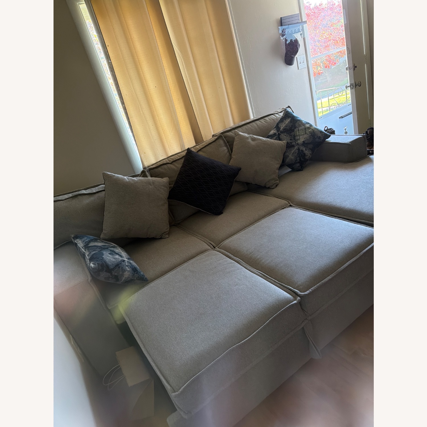 Bob's Discount Furniture Light Gray Sleeper Sofa - image-3