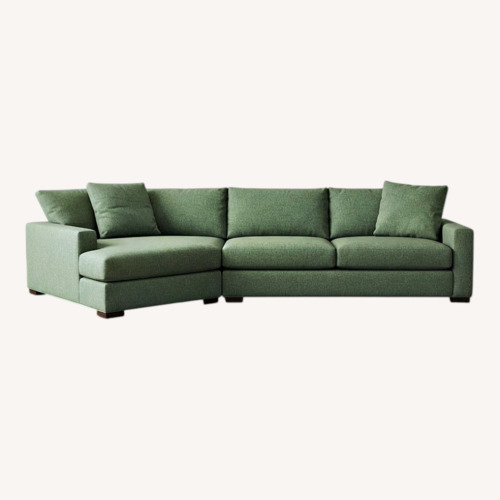 Used Room & Board Metro Green 2 Piece Sectional for sale on AptDeco