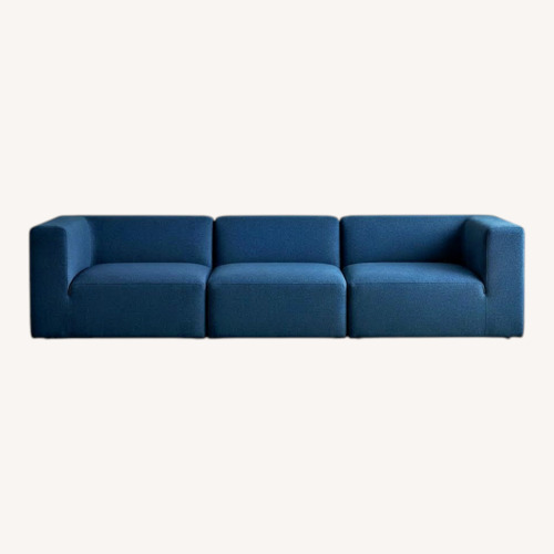 Used Blue Fabric 3+ Seater Sofa for sale on AptDeco