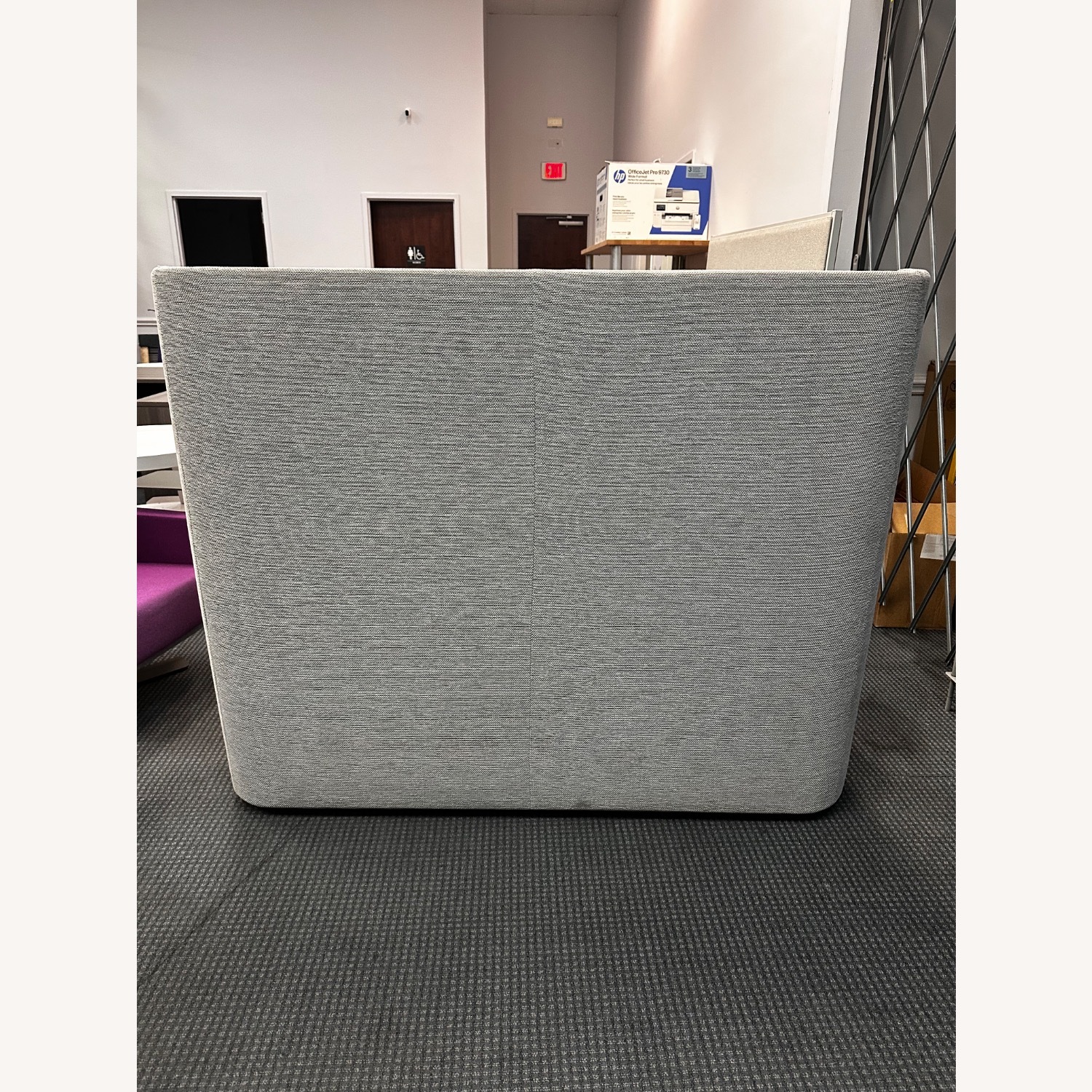 Bernhardt Design Light Gray Fabric 2 Seater Sofa - image-3