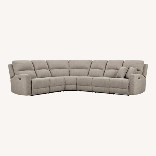Used Raymour & Flanigan Light Gray 3+ Piece Sectional for sale on AptDeco