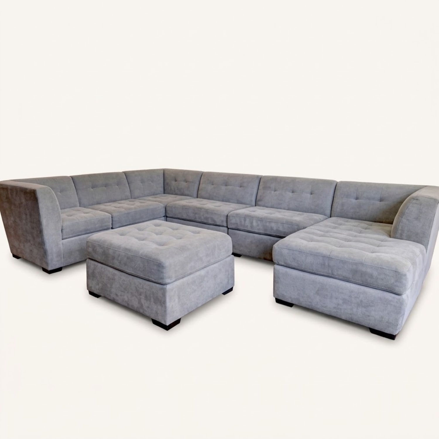 Macy's Jonathon Louis Light Brown Fabric 3+ Piece Sectional - image-6