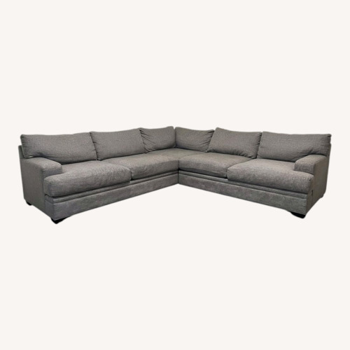 Used Gray Cindy Crawford Home Sectional Sofa for sale on AptDeco