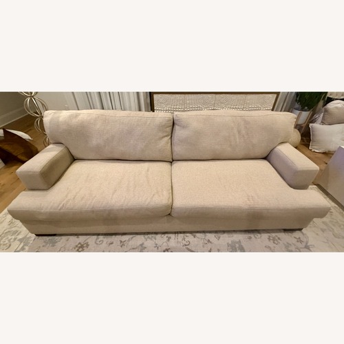 Used Z Gallerie Bermuda Straw Beige Sofa for sale on AptDeco
