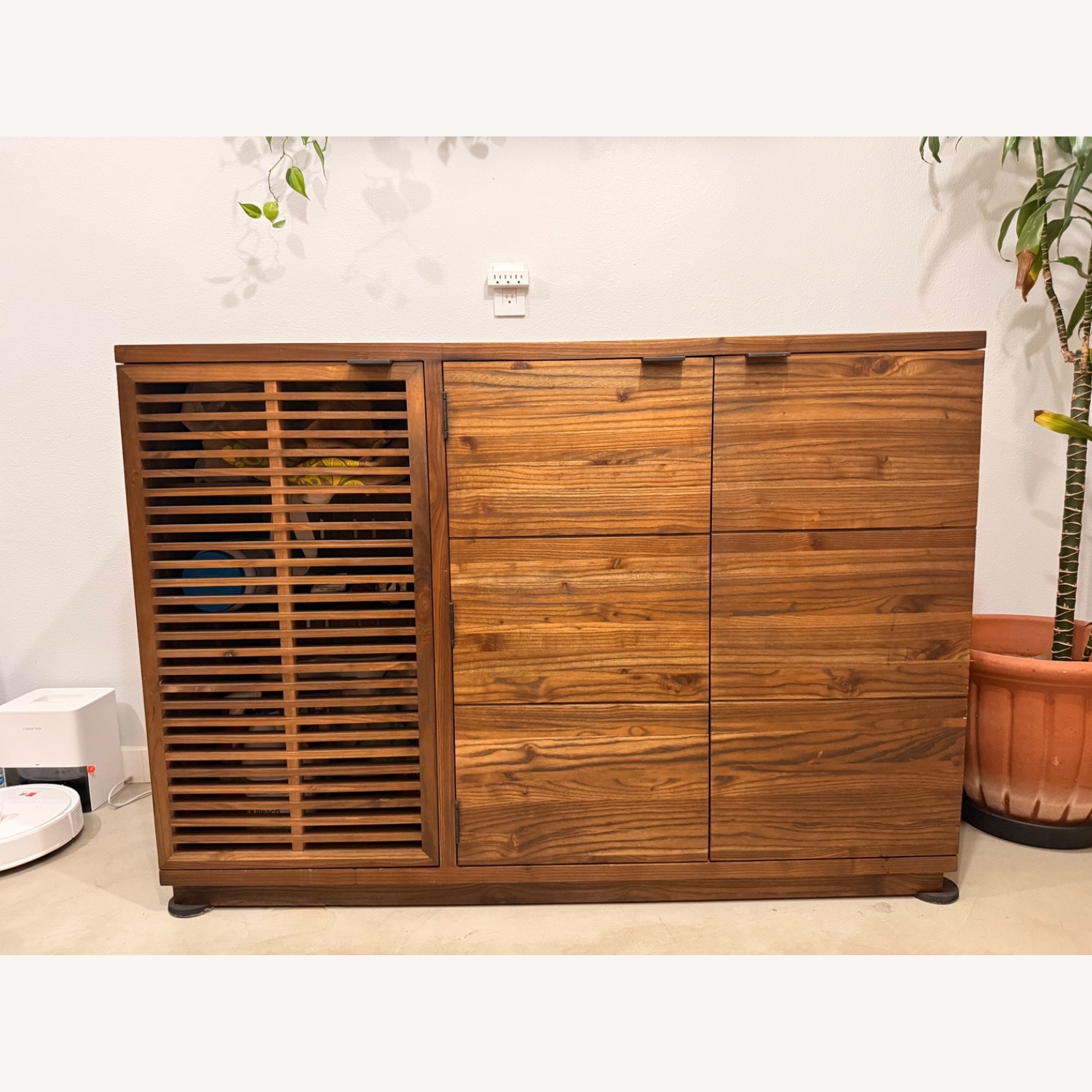Crate & Barrel Marin Bar Cabinet - image-1