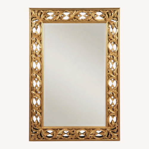 Used Bassett Mirror Co. Gold Carved Wall Mirror for sale on AptDeco