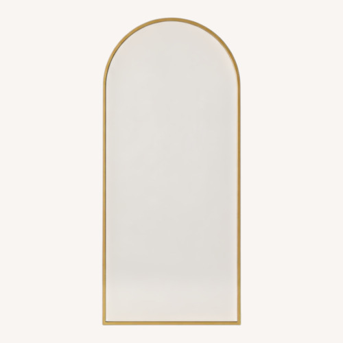 Used Amazon Arched Full-Length Floor Mirror Gold Frame for sale on AptDeco
