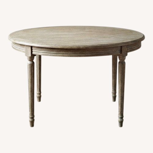 Used World Market Paige Round Dining Table for sale on AptDeco