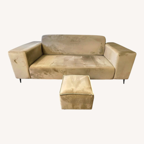 Used Light Brown 2 Seater Sofa for sale on AptDeco