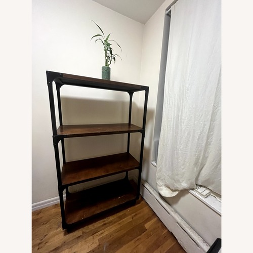 Used Dark Brown Wood Bookcase for sale on AptDeco