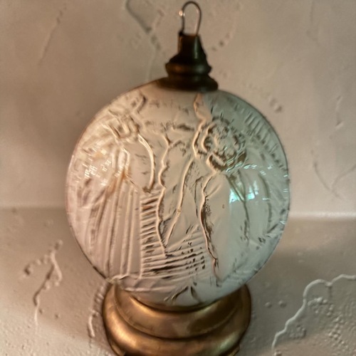 Used Vintage Haeger Pottery Lamp with Wicker Shade for sale on AptDeco