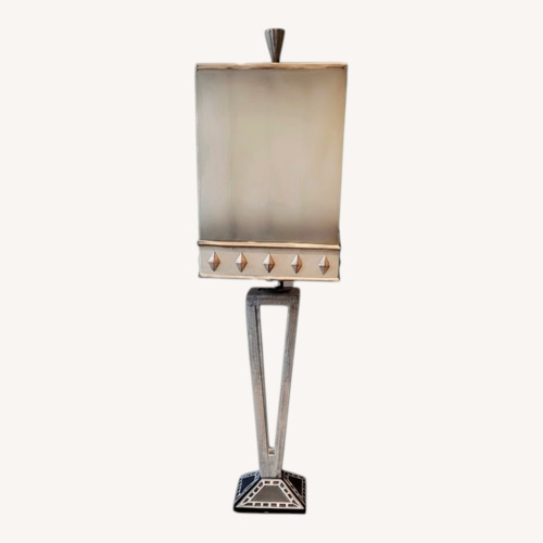 Used Vintage Artmax Lamp #7820 With Glass Shade for sale on AptDeco