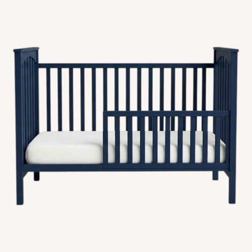 Used Pottery Barn Kids Kendall Convertible Crib in Navy for sale on AptDeco
