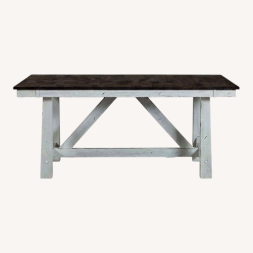 Used Wayfair Scholten Trestle Farm Table  for sale on AptDeco