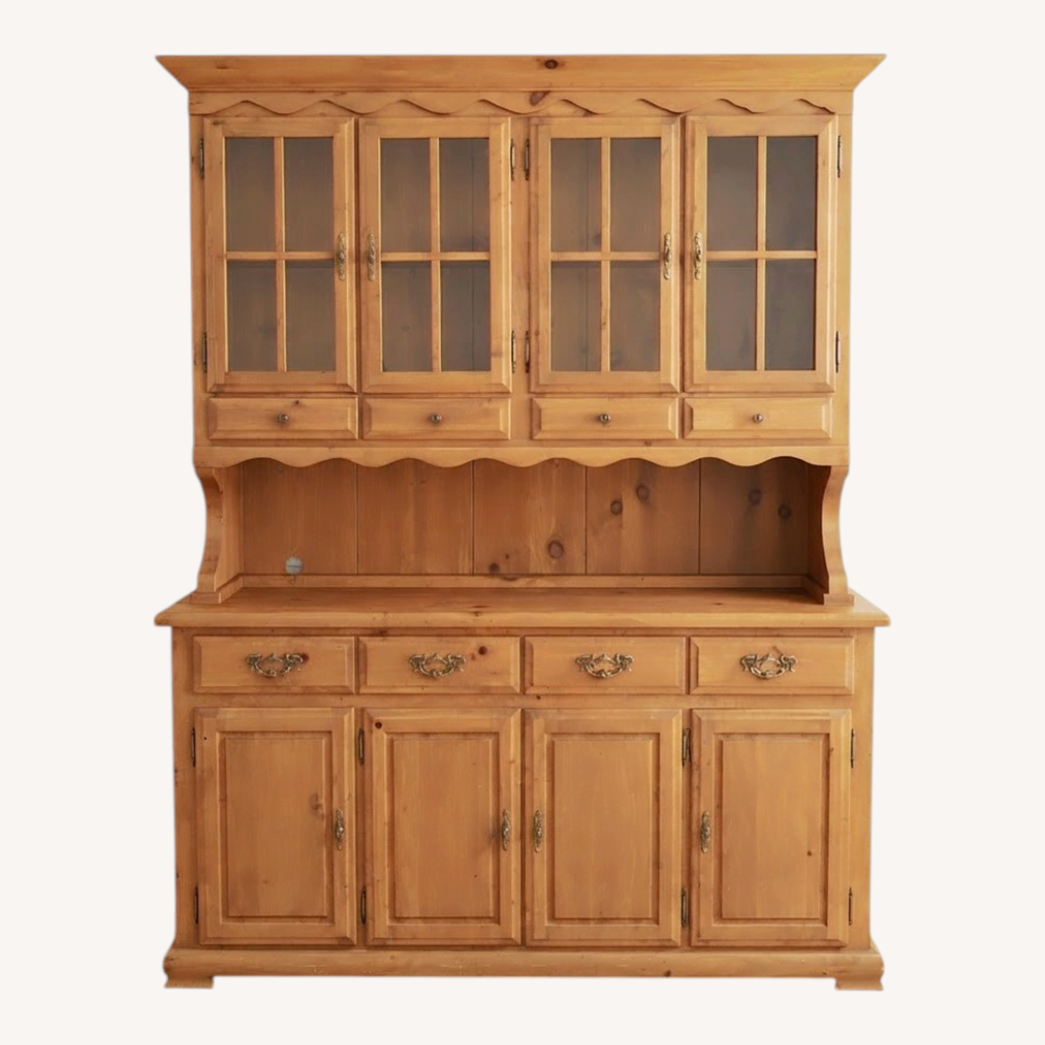 Light Brown Wood Sideboard - image-0