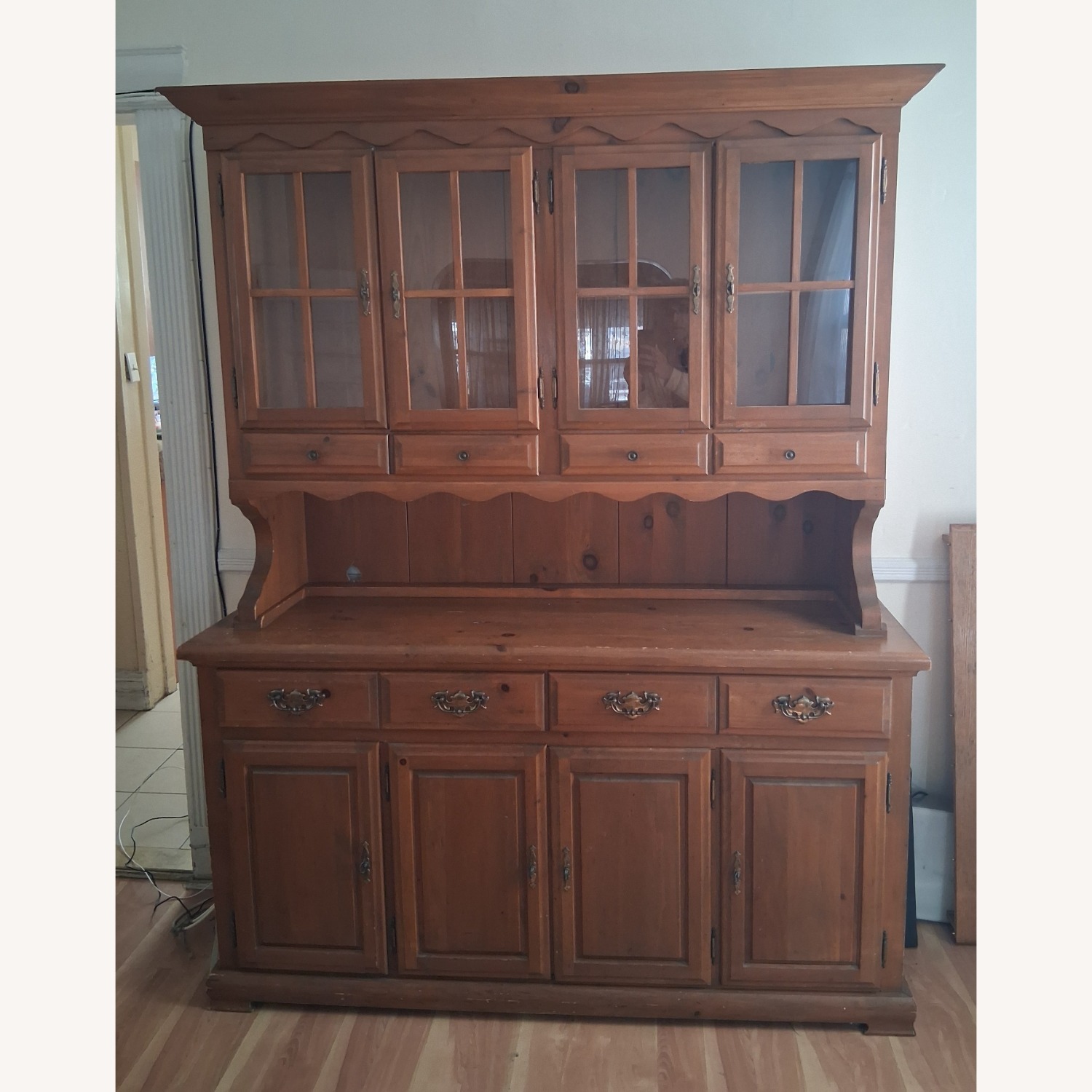 Light Brown Wood Sideboard - image-1