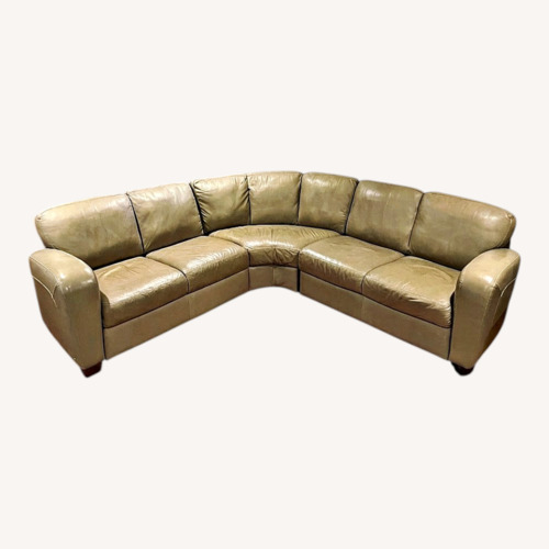 Used Natuzzi Italsofa Natural Leather 3+ Piece Sectional for sale on AptDeco