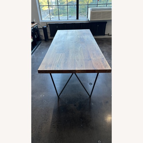 Used CB2 Dylan Acacia Dining Table 80" for sale on AptDeco
