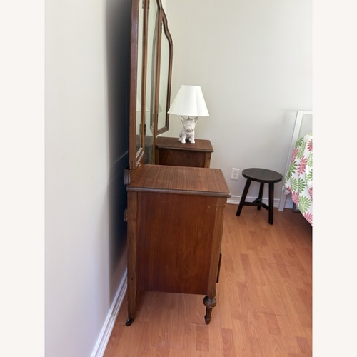Used Vintage/Antique Dark Brown Wood Dresser for sale on AptDeco